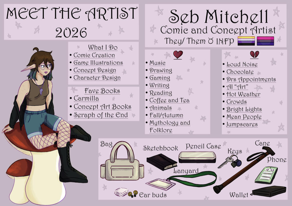 finished meet the artist sheet